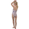 Abstract Leaf Nature Natural Beautiful Summer Pattern Go with the Flow One Piece Swimsuit View2