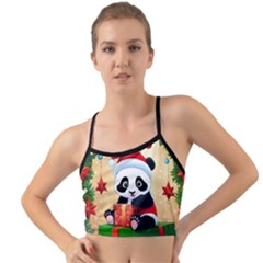 Schwarz Pandaweihnachten300dpi Mini Tank Bikini Top by 2607694b