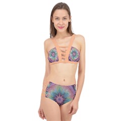 Orange3 Pattern 4 Cage Up Bikini Set by 2607694c