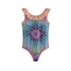 Orange3 Pattern 4 Kids  Frill Swimsuit by 2607694c