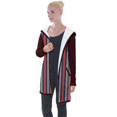 Streifen Longline Hooded Cardigan by 2607694c