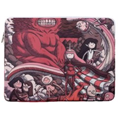 Adventure Time Cartoon 17  Vertical Laptop Sleeve Case With Pocket by Bedest