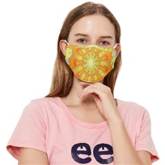 Sunshine-sunny-sun-abstract-yellow - Fitted Cloth Face Mask (adult) by Ravend
