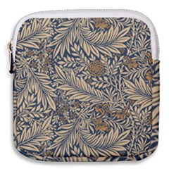 Brown Vintage Background Vintage Floral Pattern Mini Square Pouch by Ndabl3x
