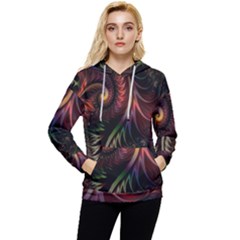 Fractal  Women s Lightweight Drawstring Hoodie by 2607694c
