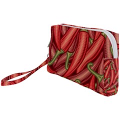 Seamless-chili-pepper-pattern Wristlet Pouch Bag (small) by Ket1n9