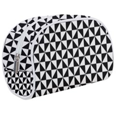 Triangle-pattern-simple-triangular Make Up Case (medium) by Ket1n9