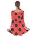 Abstract-bug-cubism-flat-insect Long Sleeve Skater Dress View2
