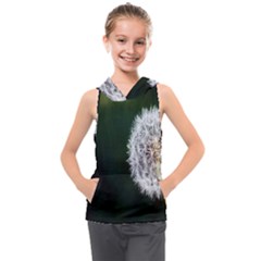 White Flower Kids  Sleeveless Hoodie by Azkajaya
