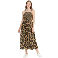 Tiger Skin Art Pattern Boho Sleeveless Summer Dress by Ket1n9