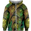 Psytrance Abstract Colored Pattern Feather Kids  Zipper Hoodie Without Drawstring View1