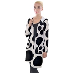 Background Pattern Texture Design Hooded Pocket Cardigan by Loisa77