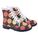 Pattern Circle Retro Design Men s High-Top Canvas Sneakers View3