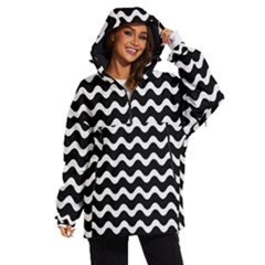 Wave Pattern Wavy Halftone Women s Ski And Snowboard Waterproof Breathable Jacket by Loisa77