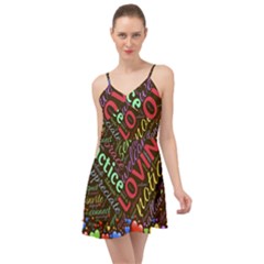 Loving Practice Agape Heart Summer Time Chiffon Dress by Paksenen