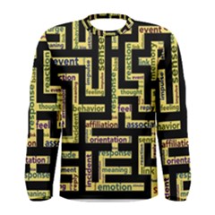 Mindset Stimulus Response Emotion Men s Long Sleeve T-shirt by Paksenen