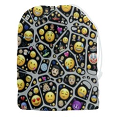 Mental Emojis Emoticons Icons Drawstring Pouch (3xl) by Paksenen