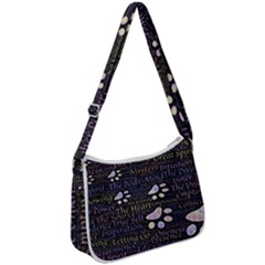 Footprints Path Mystery Unknown Zip Up Shoulder Bag by Paksenen