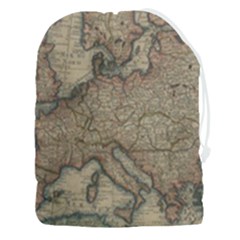 Old Vintage Classic Map Of Europe Drawstring Pouch (3xl) by Paksenen