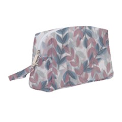 Leaves Pattern Background Nature Wristlet Pouch Bag (medium) by Loisa77