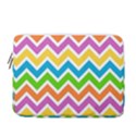 Chevron Pattern Design Texture 13  Vertical Laptop Sleeve Case With Pocket View1