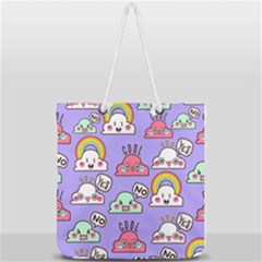 Cloud Seamless Pattern Full Print Rope Handle Tote (large) by Apen