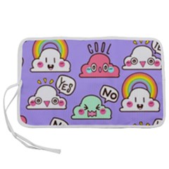 Cloud Seamless Pattern Pen Storage Case (m) by Apen