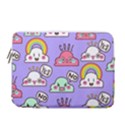Cloud Seamless Pattern 13  Vertical Laptop Sleeve Case With Pocket View1