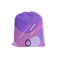 Colorful Labstract Wallpaper Theme Drawstring Pouch (large) by Apen