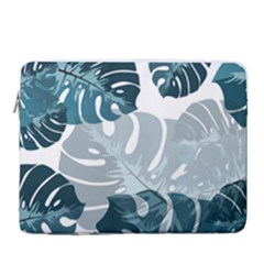 Monstera Leaves Background 15  Vertical Laptop Sleeve Case With Pocket by anzea