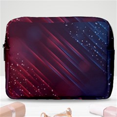 Illustrations Space Purple Make Up Pouch (large) by anzea