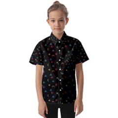 Abstract Texture Kids  Short Sleeve Shirt by anzea