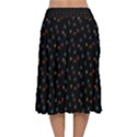 Abstract Texture Velvet Flared Midi Skirt View2
