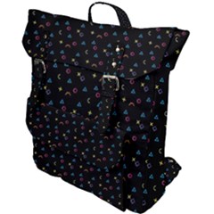 Abstract Texture Buckle Up Backpack by anzea