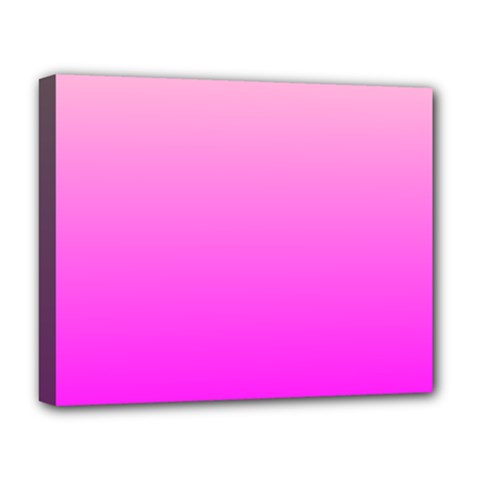 Gradient Pink - Pastel Yellow Pink Rosa Deluxe Canvas 20  X 16  (stretched) by 2607694c