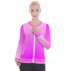 Gradient Pink - Pastel Yellow Pink Rosa Casual Zip Up Jacket by 2607694c