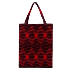 Muster Rot Schwarz Classic Tote Bag by 2607694c