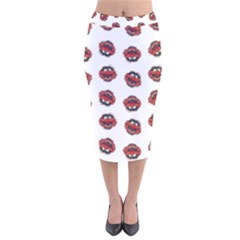 Muppets Animal Pattern Velvet Midi Pencil Skirt by Valentinaart