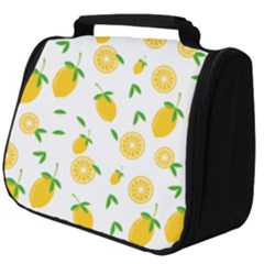 Illustrations Lemon Citrus Fruit Yellow Full Print Travel Pouch (big) by anzea