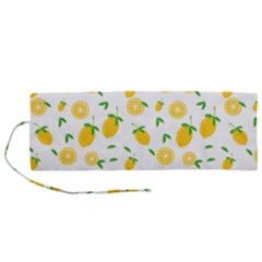 Illustrations Lemon Citrus Fruit Yellow Roll Up Canvas Pencil Holder (m) by anzea