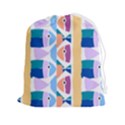 Illustrations Of Fish Texture Modulate Sea Pattern Drawstring Pouch (2XL) View1