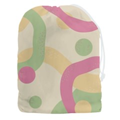Line Pattern Dot Drawstring Pouch (3xl) by anzea
