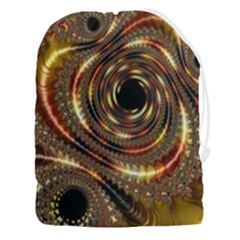 Geometric Art Fractal Abstract Art Drawstring Pouch (3xl) by Ndabl3x