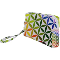 Mandala Rainbow Colorful Wristlet Pouch Bag (small) by Ndabl3x