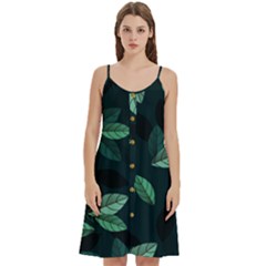 Foliage Women s Spaghetti Strap Pullover Cami Dress by HermanTelo