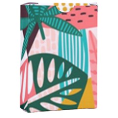 Abstract Seamless Pattern With Tropical Leaves Playing Cards Single Design (rectangle) With Custom Box by Hannah976