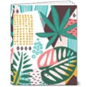 Abstract Seamless Pattern With Tropical Leaves 8  x 10  Hardcover Notebook View1