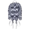 Circular Concentric Radial Symmetry Abstract Zip Bottom Backpack View3