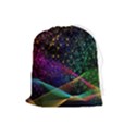 Particles Waves Line Multicoloured Drawstring Pouch (Large) View1