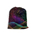 Particles Waves Line Multicoloured Drawstring Pouch (Large) View2